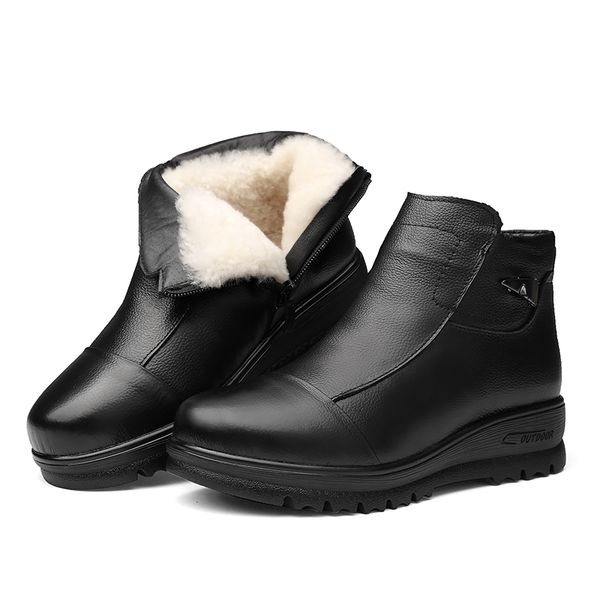 boots warm winter shoes woman ankle large size thickening wool snow mom cotton casual wedges flat, Black
boots warm winter shoes woman ankle large size thickening wool snow mom cotton casual wedges flat, Black