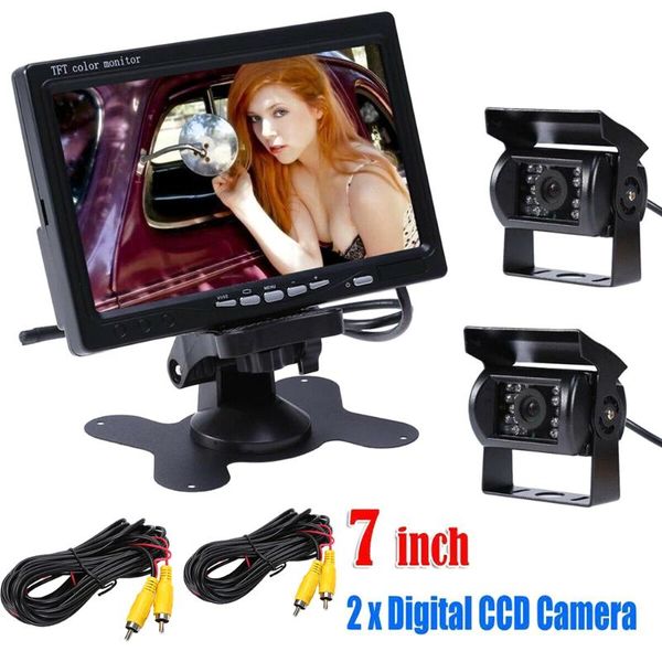 kkmoon 12-24v 7" lcd monitor car rear view kit for bus truck car + 1/2*ir reversing camera for truck bus van rear view kit
kkmoon 12-24v 7" lcd monitor car rear view kit for bus truck car + 1/2*ir reversing camera for truck bus van rear view kit