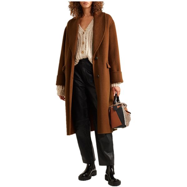 2020 new autumn winter women coats fashion single-breasted collar elegant casual long woolen blends coat street wear jacket, Black
2020 new autumn winter women coats fashion single-breasted collar elegant casual long woolen blends coat street wear jacket, Black