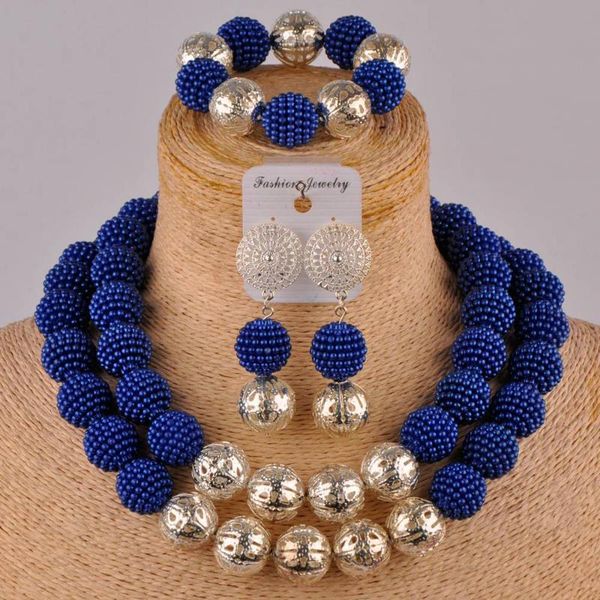 royal blue costume necklace african beads jewelry set simulated pearl nigerian jewelry set fzz90, Silver
royal blue costume necklace african beads jewelry set simulated pearl nigerian jewelry set fzz90, Silver