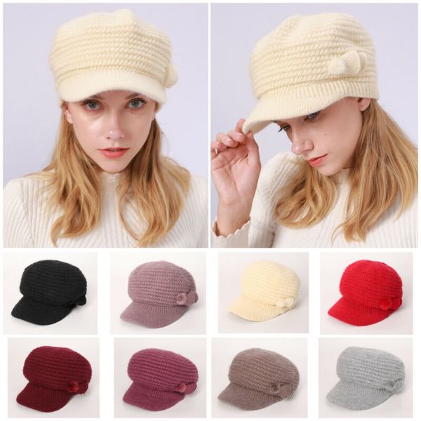 winter warm visor keep warm beanie knit hat cap crochet women ski hat fashion casual soft solid breathable lady beret caps, Blue;gray
winter warm visor keep warm beanie knit hat cap crochet women ski hat fashion casual soft solid breathable lady beret caps, Blue;gray