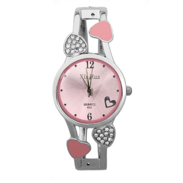 creative women diamond plated special korean style bracelet watches round shape full steel casual heart pattern wristwatch, Slivery;brown
creative women diamond plated special korean style bracelet watches round shape full steel casual heart pattern wristwatch, Slivery;brown
