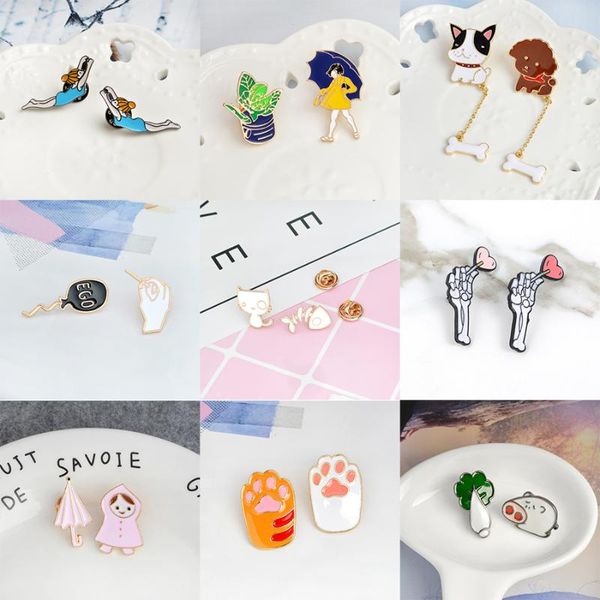 2pcs/set funny interactive couple brooch pig cabbage umbrella raincoat girl balloon needle cat fish bones badge shirt lapel pins, Gray
2pcs/set funny interactive couple brooch pig cabbage umbrella raincoat girl balloon needle cat fish bones badge shirt lapel pins, Gray