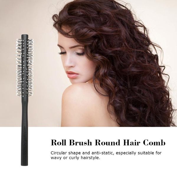 portable wavy curly round roll hair brush anti-static hair comb salon barber hairdressing beauty comb hairbrush hairstyling, Silver
portable wavy curly round roll hair brush anti-static hair comb salon barber hairdressing beauty comb hairbrush hairstyling, Silver