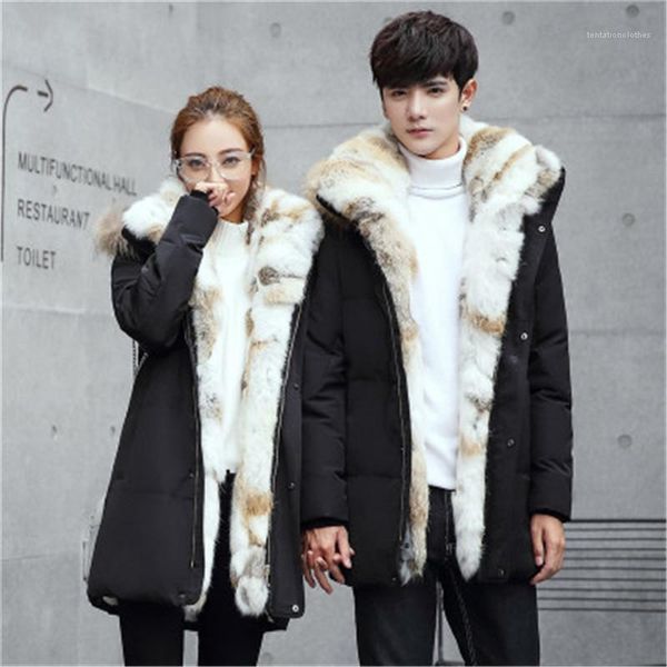 version thick rex rabbit fur outerwear designer long sleeve casual zipper button couple hooded coats man women down jacket fashion korean, Black;brown
version thick rex rabbit fur outerwear designer long sleeve casual zipper button couple hooded coats man women down jacket fashion korean, Black;brown