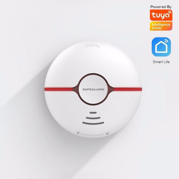 wireless smoke detector tuya smart life wifi fire alarm sensor standalone anti cigarette security smoke sensor google alexa, Black;white
wireless smoke detector tuya smart life wifi fire alarm sensor standalone anti cigarette security smoke sensor google alexa, Black;white