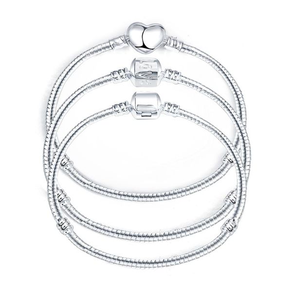 link, chain silver love snake fit charm bracelet & bangle jewelry gift for men women 16-21cm, Black
link, chain silver love snake fit charm bracelet & bangle jewelry gift for men women 16-21cm, Black