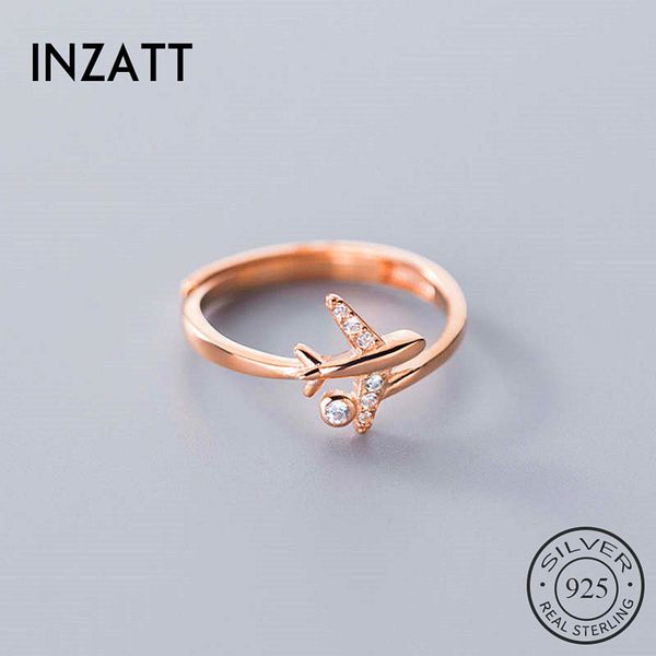 cluster rings inzareal 925 sterling silver zircon aircraft adjustable ring for fashion woman fine jewelry minimalist trendy accessories, Golden;silver
cluster rings inzareal 925 sterling silver zircon aircraft adjustable ring for fashion woman fine jewelry minimalist trendy accessories, Golden;silver