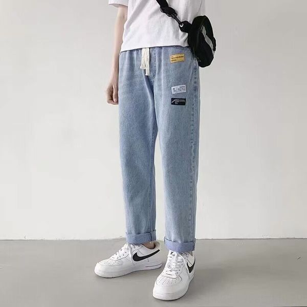 autumn cropped jeans men's thin loose straight long pants korean style trendy trousers casual trouserscasual jeans trousers all-match w, Blue
autumn cropped jeans men's thin loose straight long pants korean style trendy trousers casual trouserscasual jeans trousers all-match w, Blue