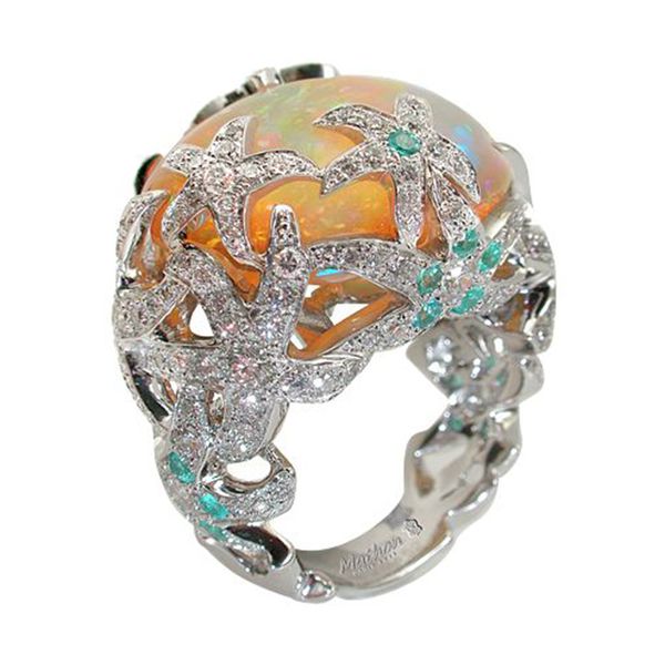 cluster rings big stone ring plant resin opal wedding for women jewelry engagement female charm love accessory anillo mujer 40x999, Golden;silver
cluster rings big stone ring plant resin opal wedding for women jewelry engagement female charm love accessory anillo mujer 40x999, Golden;silver