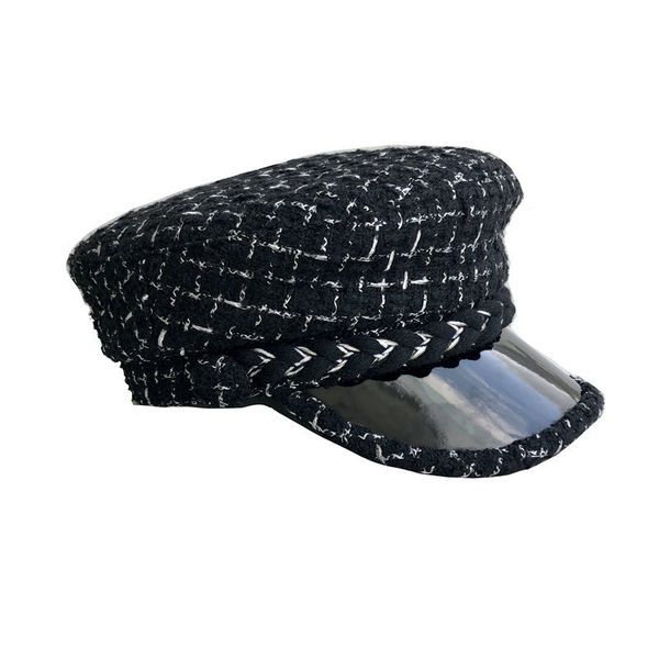 black white stripe tweed hat 2020 new style women hat flat knit winter cap female casual beret casquette, Blue;gray
black white stripe tweed hat 2020 new style women hat flat knit winter cap female casual beret casquette, Blue;gray