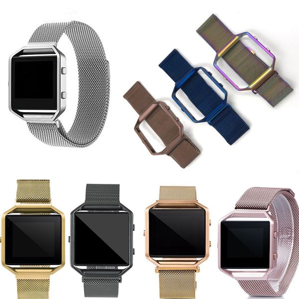 23mm mesh loop strap + metal frame for fitbit blaze stainless steel watch band magnetic lock bracelet black rose gold silver
23mm mesh loop strap + metal frame for fitbit blaze stainless steel watch band magnetic lock bracelet black rose gold silver