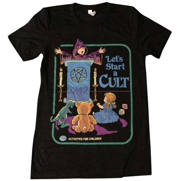 pudo-jbh gothic witchcraft funny tee lets start a cult 70s vintage t-shirt halloween clothing black
pudo-jbh gothic witchcraft funny tee lets start a cult 70s vintage t-shirt halloween clothing black