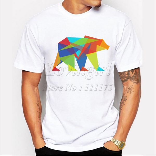 2019 men's fashion short sleeve geometric bear printed t-shirt harajuku funny tee shirts hipster o-neck cool
2019 men's fashion short sleeve geometric bear printed t-shirt harajuku funny tee shirts hipster o-neck cool