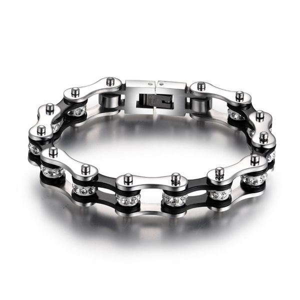 titanium steel locomotive bracelet fashion trend women's stainless steel bicycle chain simple and elegant wrist strap delicate, Golden;silver
titanium steel locomotive bracelet fashion trend women's stainless steel bicycle chain simple and elegant wrist strap delicate, Golden;silver