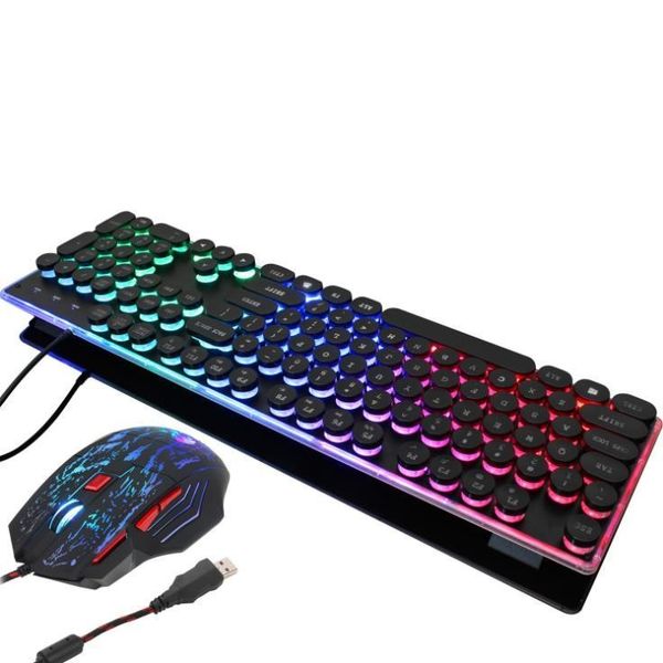 new j40 rainbow backlit game keyboard mouse set colorful illuminated wired gaming mouse wired keyboard
new j40 rainbow backlit game keyboard mouse set colorful illuminated wired gaming mouse wired keyboard