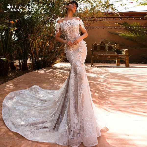 adoly mey graceful appliques court train lace mermaid wedding dresses 2020 luxury boat neck beaded flowers trumpet bridal gown, Blue;red
adoly mey graceful appliques court train lace mermaid wedding dresses 2020 luxury boat neck beaded flowers trumpet bridal gown, Blue;red