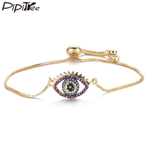 charm bracelets pipitree trendy multicolor cubic zirconia evil eye slider chain men women bracelet bangle fashion jewelry gift, Golden;silver
charm bracelets pipitree trendy multicolor cubic zirconia evil eye slider chain men women bracelet bangle fashion jewelry gift, Golden;silver