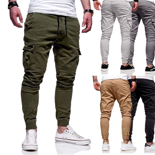 2020 men pants joggers casual male cargo military sweatpants solid multi-pocket hip hop fitness trousers safari sportswear, Black
2020 men pants joggers casual male cargo military sweatpants solid multi-pocket hip hop fitness trousers safari sportswear, Black
