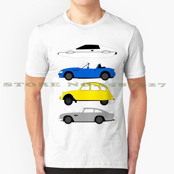 the car's the star : james bond cool design t-shirt for men women