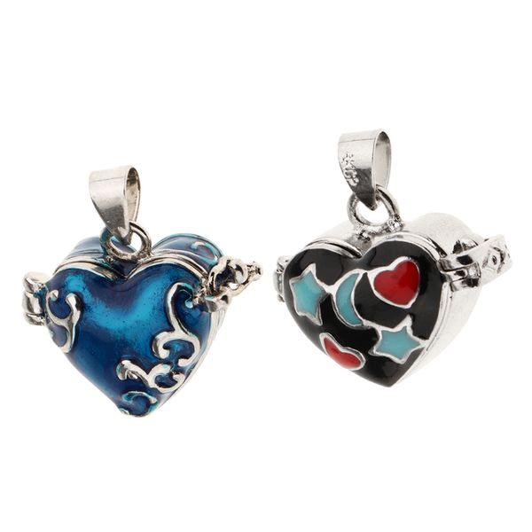 2pcs heart black/blue enamel cremation ashes holder urn pendant fit necklace jewelry, Silver
2pcs heart black/blue enamel cremation ashes holder urn pendant fit necklace jewelry, Silver