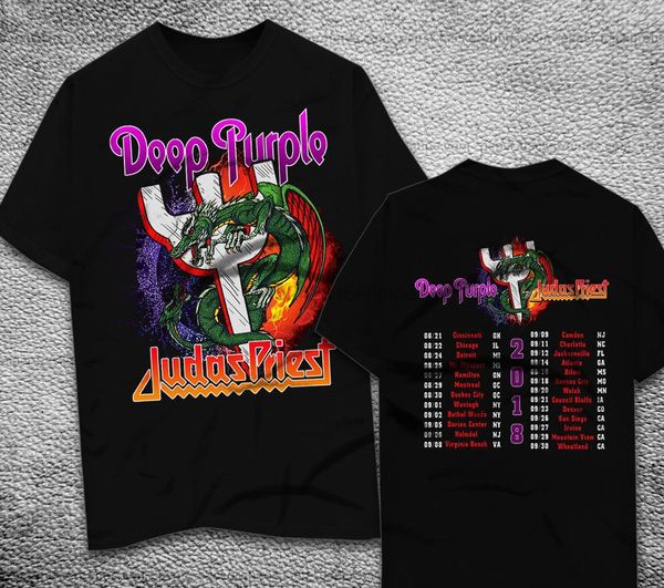 judas priest deep purple tour 2018 t-shirt t shirt men black short sleeve cotton hip hop t-shirt print tee shirts
judas priest deep purple tour 2018 t-shirt t shirt men black short sleeve cotton hip hop t-shirt print tee shirts