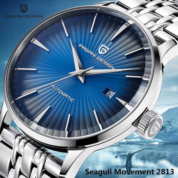 pagani design men's watches business automatic date wristwatch mens simple mechanical watch relogio masculino, Slivery;brown
pagani design men's watches business automatic date wristwatch mens simple mechanical watch relogio masculino, Slivery;brown