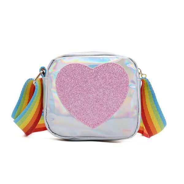 children's messenger bag girl cute princess baby shoulder bag girl love fashion small square, White
children's messenger bag girl cute princess baby shoulder bag girl love fashion small square, White
