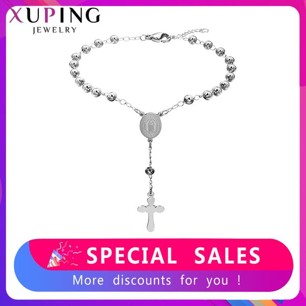 11.11 deals xuping cross bracelets women stainless steel jewelry european style fashion prime gift s176.7-76438, Black
11.11 deals xuping cross bracelets women stainless steel jewelry european style fashion prime gift s176.7-76438, Black