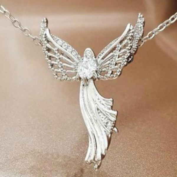 pendant necklaces romantic women madonna angel pink crystal silver color necklace wedding anniversary female jewelry gifts
pendant necklaces romantic women madonna angel pink crystal silver color necklace wedding anniversary female jewelry gifts