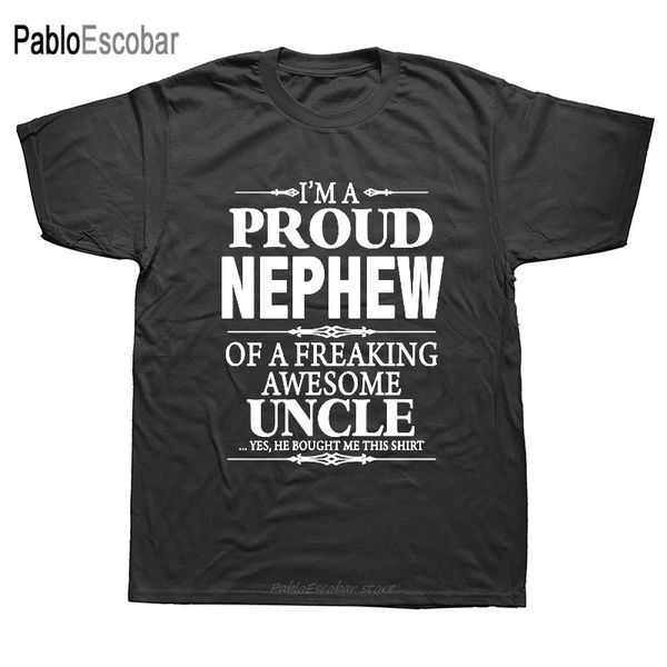 t-shirt fashion men classic tee shirts i'm a proud nephew of a awesome uncle t shirts for men
t-shirt fashion men classic tee shirts i'm a proud nephew of a awesome uncle t shirts for men