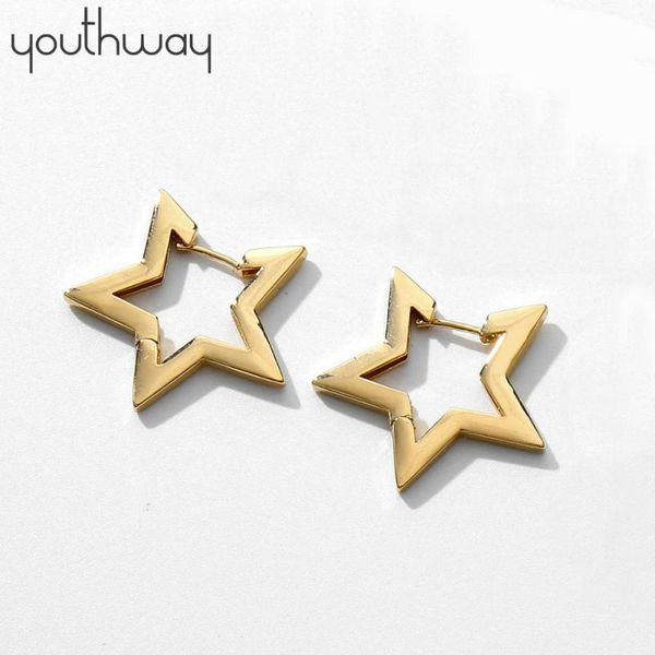 32mm flat star hoop earrings gold plated copper smooth geometric huggies earrings unique metal jewelry, Golden;silver
32mm flat star hoop earrings gold plated copper smooth geometric huggies earrings unique metal jewelry, Golden;silver