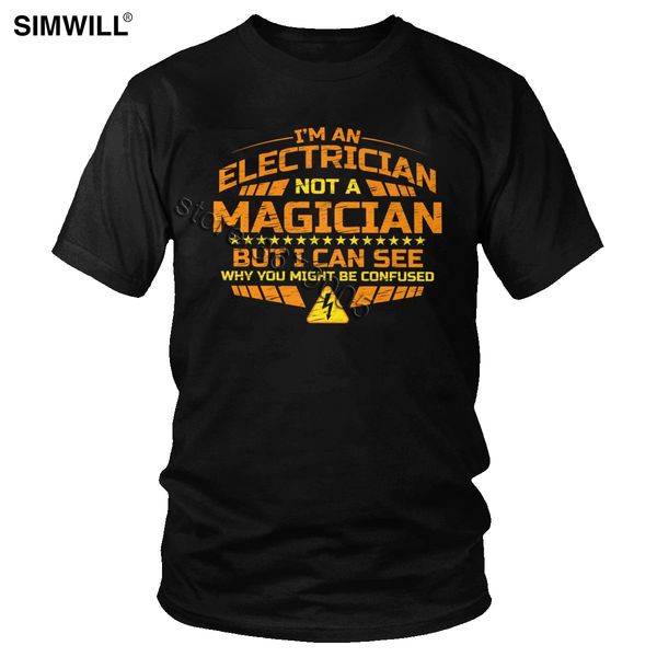 funny electrican t shirt men personalized short sleeve cotton tee i'm an electrician not a magician t-shirt slim fit classic top
funny electrican t shirt men personalized short sleeve cotton tee i'm an electrician not a magician t-shirt slim fit classic top
