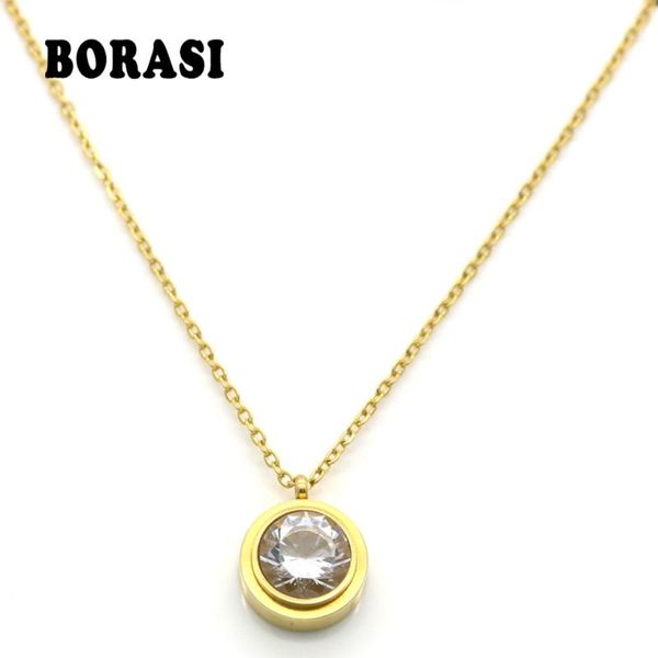 fashion brand crystal necklace women collar necklace pendant rose gold color stainless steel chain jewelry wholesale, Silver
fashion brand crystal necklace women collar necklace pendant rose gold color stainless steel chain jewelry wholesale, Silver