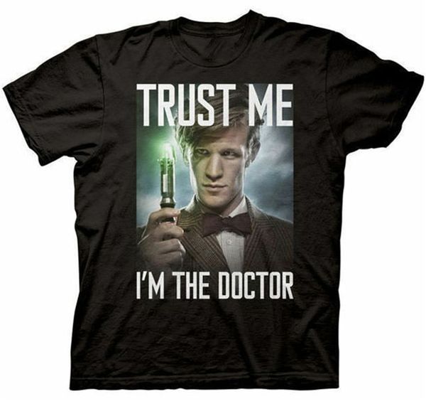 doctor who trust me i'm the doctor mens black t-shirt cool gift personality tee shirt
doctor who trust me i'm the doctor mens black t-shirt cool gift personality tee shirt