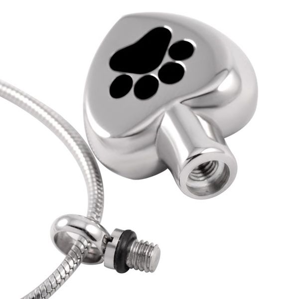 chains ijd8005 stainless steel cremation dog cat print in my heart keepsake memorial pendant necklace for ashes urn pet jewelry, Silver
chains ijd8005 stainless steel cremation dog cat print in my heart keepsake memorial pendant necklace for ashes urn pet jewelry, Silver