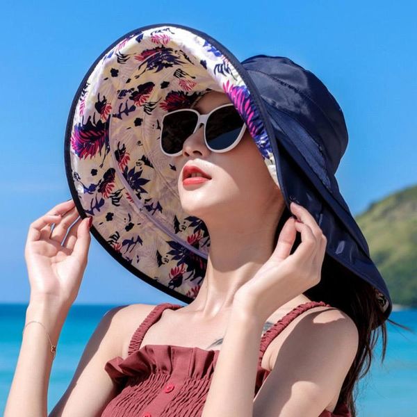 wide brim hats 2021 summer large beach sun for women uv protection caps hat with big head foldable style fashion lady's, Blue;gray
wide brim hats 2021 summer large beach sun for women uv protection caps hat with big head foldable style fashion lady's, Blue;gray
