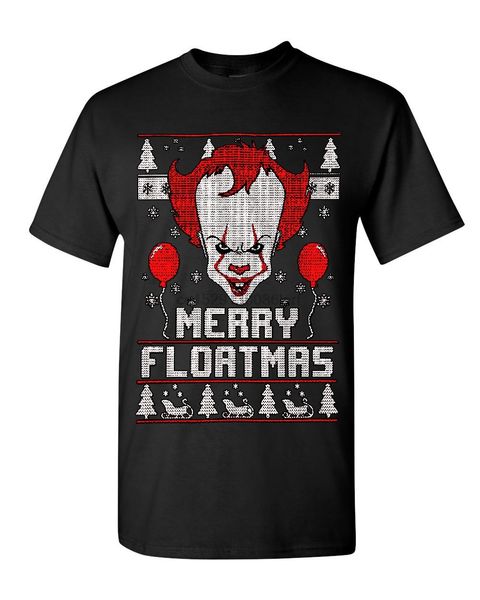 merry floatmas parody t shirt xmas clown it ugly christamas mens tee