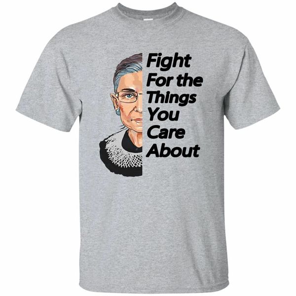 sport grey rbg t-shirt ruth bader ginsburg fight for the things you care about harajuku tee shirt