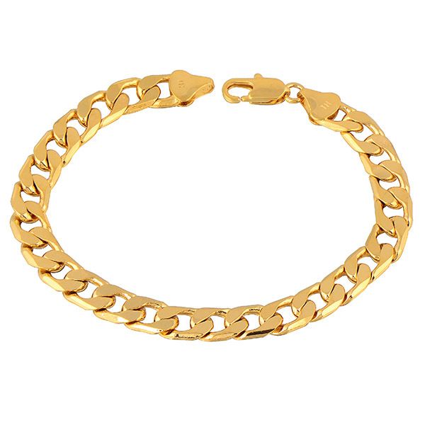 wholesale men's 24k yellow gold-color posh curb chain bracelet 8.2 inches , c0465 ing, Black
wholesale men's 24k yellow gold-color posh curb chain bracelet 8.2 inches , c0465 ing, Black