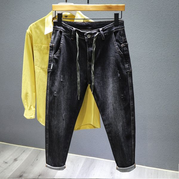autumn korean style men's trendy all-match loose leggings harem collapse pants stretch fashion tight pants jeans and jeans brand dqdak, Blue
autumn korean style men's trendy all-match loose leggings harem collapse pants stretch fashion tight pants jeans and jeans brand dqdak, Blue