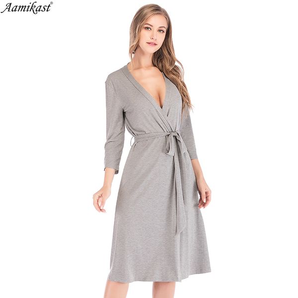 women's sleepwear aamikast modal long womens robe 3/4 sleeve solid loose v neck self belt bathrobe night robes grow kimono pajama, Black;red
women's sleepwear aamikast modal long womens robe 3/4 sleeve solid loose v neck self belt bathrobe night robes grow kimono pajama, Black;red