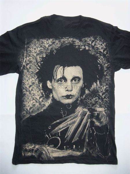edward scissorhands t-shirt tim burton johnny depp goth punk film new cool tee shirt