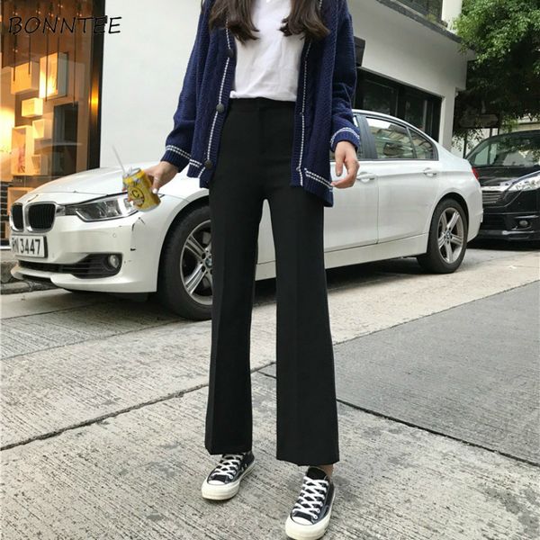 pants women spring autumn ulzzang soft elegant all-match korean style students high-waisted casual solid womens trousers chic, Black;white
pants women spring autumn ulzzang soft elegant all-match korean style students high-waisted casual solid womens trousers chic, Black;white