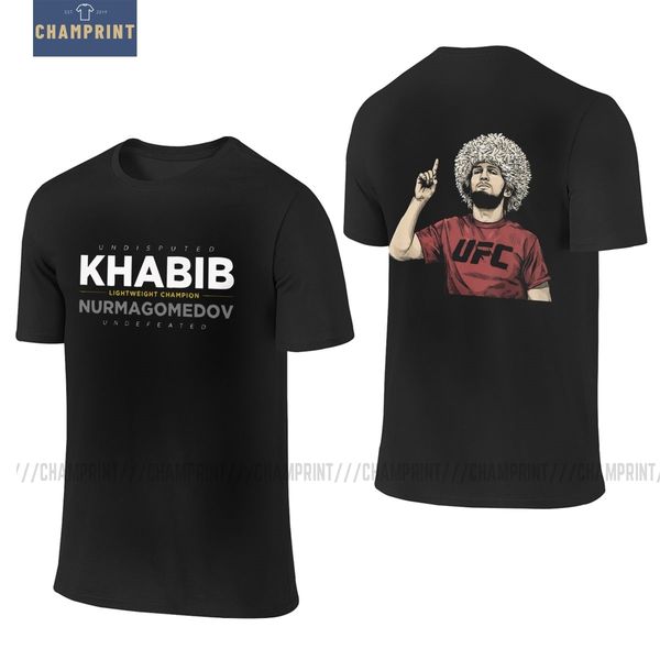 khabib nurmagomedov t-shirt for men pure cotton front back two sides t shirts undefeated undisputed mma boxing short sleeve tee
khabib nurmagomedov t-shirt for men pure cotton front back two sides t shirts undefeated undisputed mma boxing short sleeve tee
