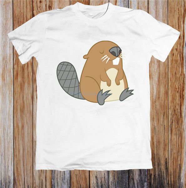 beaver t-shirt homme plus size tee shirt men brand t-shirt man o-neck tshirt summer tees
