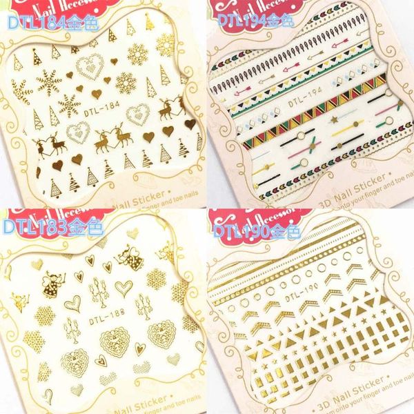 30 styles 1 sheet fashion 3d gold nails art manicure black glue decals decorations design nail stickers for nails tips beauty
30 styles 1 sheet fashion 3d gold nails art manicure black glue decals decorations design nail stickers for nails tips beauty