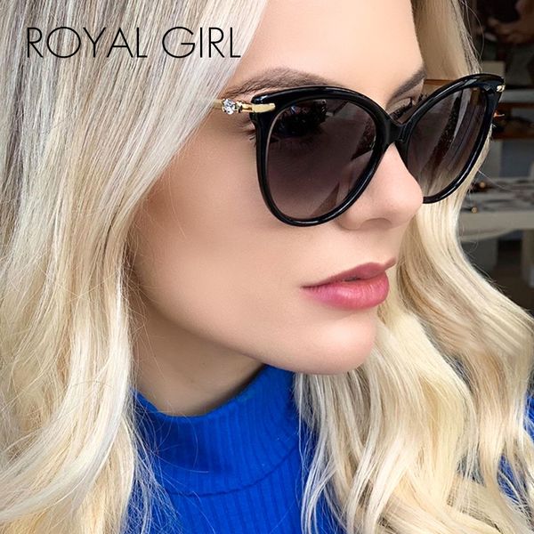 royal girl classic cat eye sunglasses women 2020 brand design sun glasses female round gradient diamond decoration eyewear ss781, White;black
royal girl classic cat eye sunglasses women 2020 brand design sun glasses female round gradient diamond decoration eyewear ss781, White;black