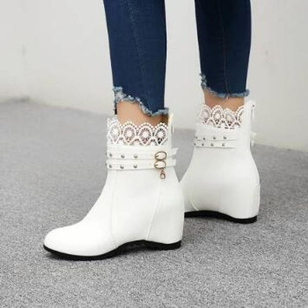 women ankle boots high heels pumps shoes woman pu leather shiny crystal wedges shoe chaussures femme zapatos mujer sapato d2048, Black
women ankle boots high heels pumps shoes woman pu leather shiny crystal wedges shoe chaussures femme zapatos mujer sapato d2048, Black
