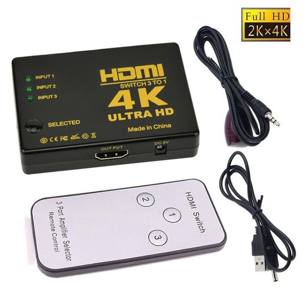4k*2k 3x1 hdmi switch splitter 3 in 1 out hdtv audio video converter adapter with remote control for xbox360 dvd ps3 projector
4k*2k 3x1 hdmi switch splitter 3 in 1 out hdtv audio video converter adapter with remote control for xbox360 dvd ps3 projector
